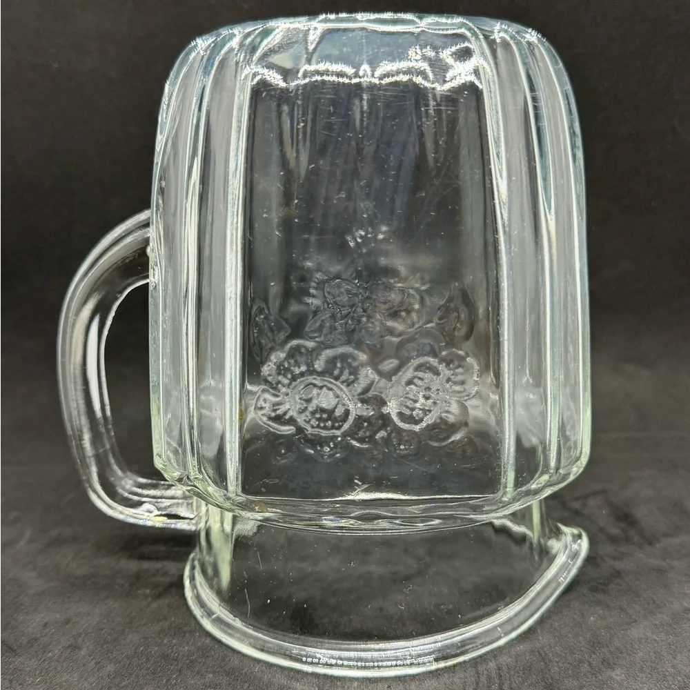 Anchor Hocking Clear Mayfair Open Rose Square Pitcher 37 oz